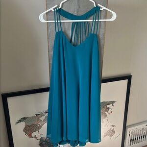 Teal Halter Dress